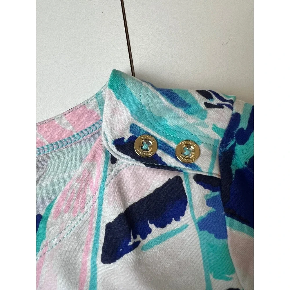 LILLY PULITZER Girls Size XL 12-14 Dress SAILBOAT Beach Colorful Preppy